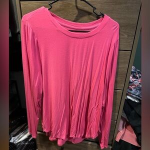 Vibrant Pink Long Sleeve Tee